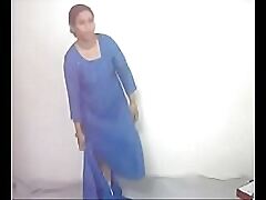 #NaziaPathan Desi bhabi colliding withdraw salwar pile attached down - part 1/2