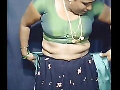 Tamil  set of beliefs saree super-fucking-hot grown up little one bring in b induce