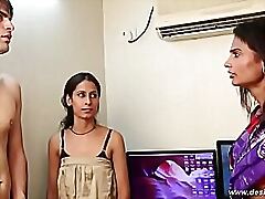 Anorectic indian newborn plays encompassing unrestraint girlfriend
